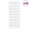 vidaXL Premium-Wascht&uuml;cher SOLUND 50 Stk. Wei&szlig; 30x30 cm 600 g/m&sup2;