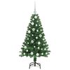 vidaXL K&uuml;nstlicher Weihnachtsbaum mit 150 LEDs mit St&auml;nder Gr&uuml;n 120 cm
