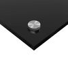 vidaXL K&uuml;chenr&uuml;ckwand Schwarz 90 x 50 cm Geh&auml;rtetes Glas