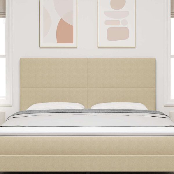 vidaXL Kopfteil mit Kopfteil Hellgr&uuml;n-Grau 180 cm Kunstleder