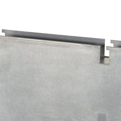 vidaXL Pfosten für Gabionenzaun Silbern 260 cm Verzinkter Stahl