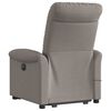 vidaXL Massagesessel mit Aufstehhilfe Taupe Stoff