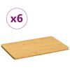 vidaXL Fr&uuml;hst&uuml;cksbrettchen 6 Stk. 22x14x0,8 cm Bambus