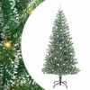 vidaXL K&uuml;nstlicher Weihnachtsbaum beschneit mit LED Licht 240 cm