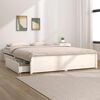 vidaXL Bett mit Schubladen Wei&szlig; 160x200 cm