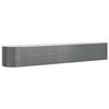 vidaXL Hochbeet Verzinkter Stahl 440x80x68 cm Anthrazit