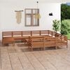 vidaXL 12-tlg. Garten-Lounge-Set Honigbraun Massivholz Kiefer