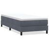 vidaXL Boxspringbett ohne Matratze Dunkelgrau 100x210 cm Samt