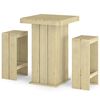 vidaXL 3-tlg. Gartenbar-Set Kiefernholz Impr&auml;gniert