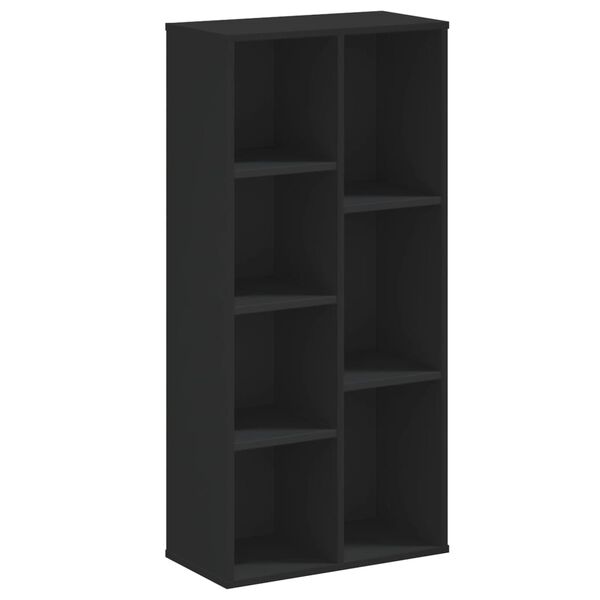 vidaXL Bücherregal Schwarz 50x25x105 cm Holzwerkstoff