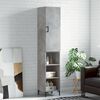 vidaXL Highboard Betongrau 34,5x34x180 cm Holzwerkstoff