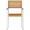 vidaXL Gartenstuhl 6 pcs &Ouml;l-Natur 56 x 54,5 x 87 cm Massivholz Akazie