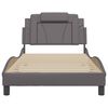 vidaXL Bettgestell "Viana" ohne Matratze Grau 100x200 cm Kunstleder