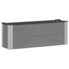 vidaXL Hochbeet Grau 100 x 30 36 cm alu.