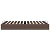 vidaXL Ottoman-Bett ohne Matratze Braun 120x200 cm Kunstleder