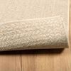 vidaXL Teppich ZIZUR Beige 120x170 cm Jute-Optik Indoor und Outdoor