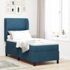 vidaXL Boxspringbett mit Matratze Dunkelblau 200 x 80 cm Polyester