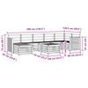 vidaXL Sofagarnituren 8 pcs Natur Massivholz Akazie