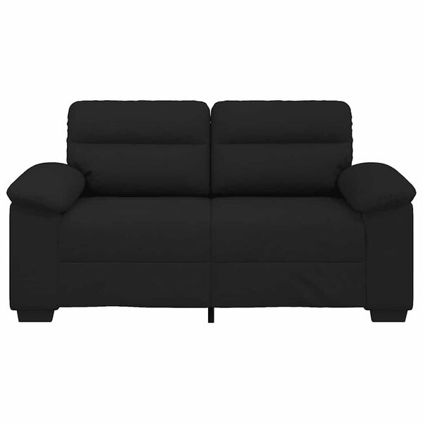 vidaXL 2-Sitzer-Sofa Schwarz 160x81x84 cm Stoff