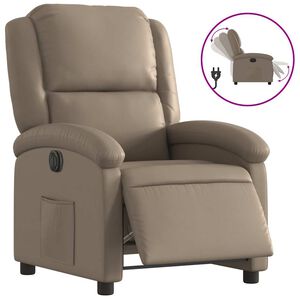 vidaXL Relaxsessel Elektrisch Cappuccino Kunstleder