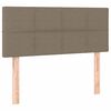 vidaXL Boxspringbett mit Matratze Taupe 120x200 cm Stoff