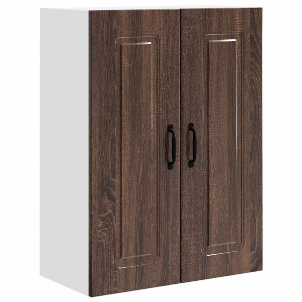 vidaXL Küchenwandschrank mit Regal Braun Eichen-Optik 60 x 31 x 80 cm