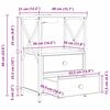 vidaXL Nachttisch Graues Sonoma 40 x 31 x 60 cm Holzwerkstoff