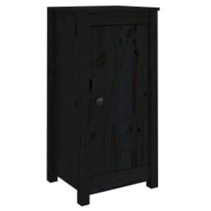vidaXL Sideboards 2 Stk. Schwarz 39x35x80 cm Massivholz Kiefer