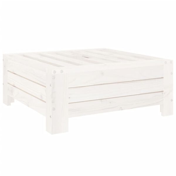 vidaXL Verkleidung für Sonnenschirmständer Weiß Massivholz Kiefer