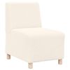 vidaXL Modulares Sofa ohne Armlehnen Creme 55 cm Gelockter Wollstoff