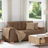 vidaXL Loveseat-Sofa Braun 140 cm Stoff