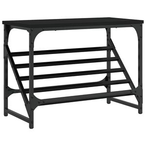 vidaXL Schuhregal Schwarz 60x30x45 cm Holzwerkstoff