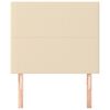 vidaXL Kopfteil Creme 100x5x118/128 cm Stoff