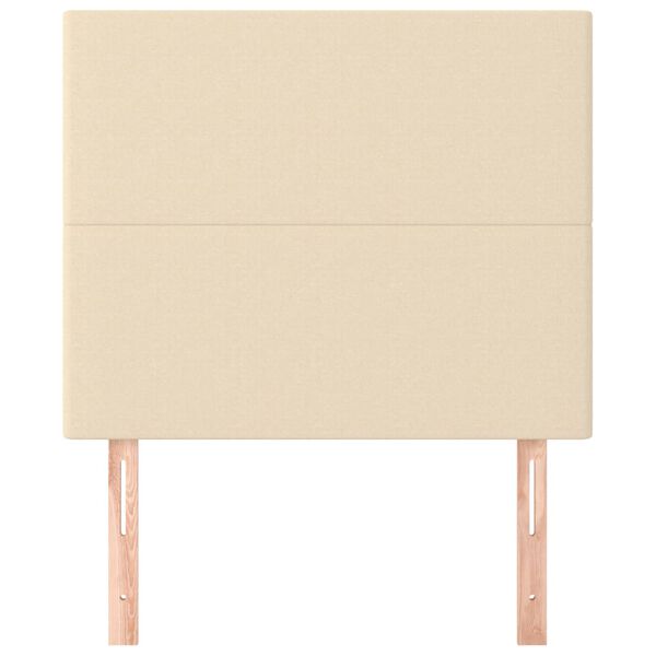 vidaXL Kopfteil Creme 100x5x118/128 cm Stoff