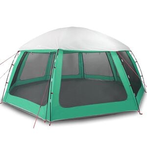 vidaXL Poolzelt mit abnehmbarem &Uuml;berzelt Netzw&auml;nden Meergr&uuml;n 612x612cm