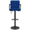 vidaXL Barhocker 2 Stk. Blau Stoff