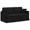 vidaXL Sofa 2 pcs Schwarz 158 x 78 x 80 cm Samt