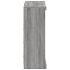 vidaXL Sideboard mit LED-Leuchten Grau Sonoma 81x37x100 cm