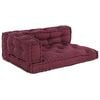 vidaXL Pallet Sofa Kissen 3 pcs Kastanienbraun 120 x 80 x 38 cm Stoff
