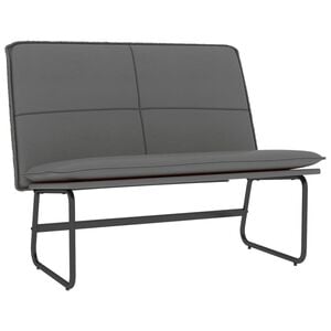 vidaXL Sitzbank Grau 100x75x76 cm Kunstleder