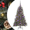 vidaXL K&uuml;nstlicher Weihnachtsbaum Gr&uuml;n 120 cm PVC, Plastik und Stahl