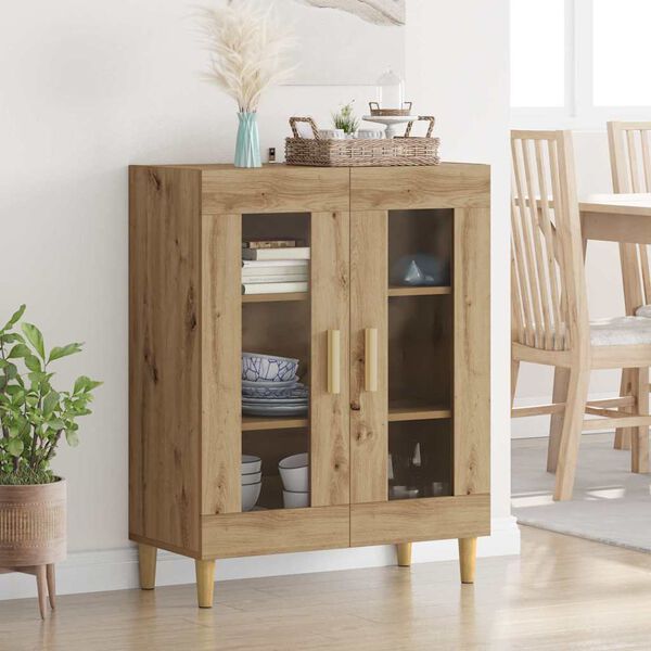 vidaXL Sideboard Artisan-Eiche 69,5 x 34 x 90 cm Holzwerkstoff