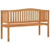 vidaXL Gartenbank 150 cm Massivholz Teak