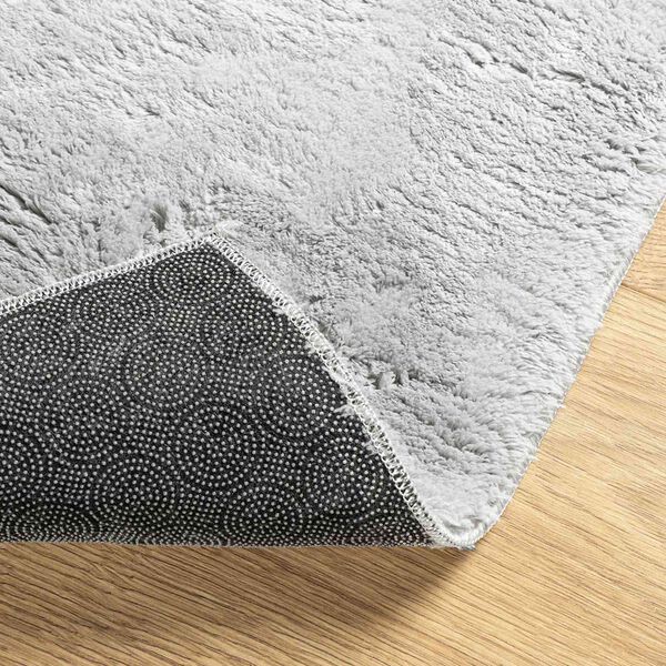 vidaXL Bereichsteppiche Rechtwinklig HUARTE Grau 300 x 80 cm Polyester