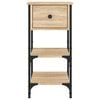 vidaXL Nachttische 2 Stk. Sonoma-Eiche 34x36x70 cm Holzwerkstoff