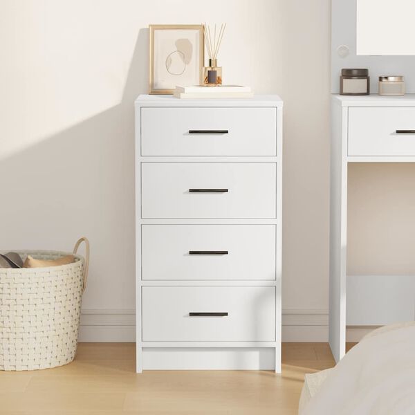 vidaXL Sideboard mit Schubladen Weiß 40 x 41 x 75 cm Holzwerkstoff