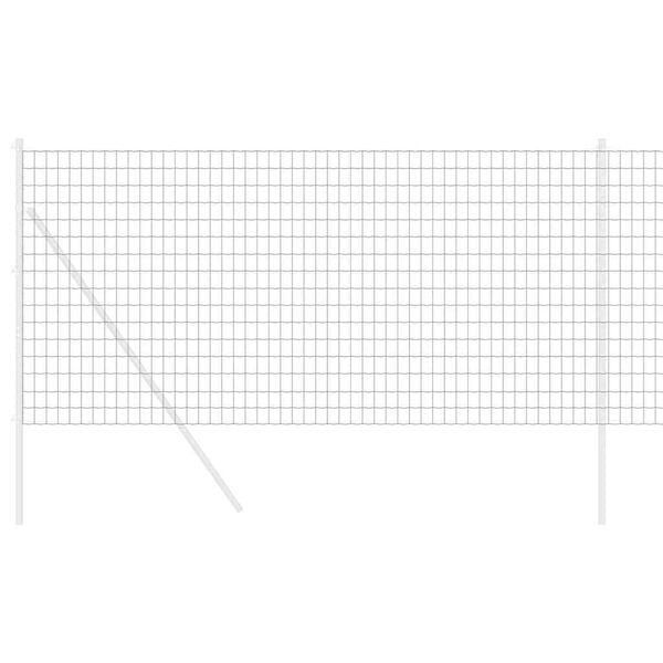 vidaXL Eurozaun Grau 1,2 x 25 m PVC-beschichtetes Eisen