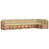 vidaXL Outdoor-Sofagarnitur 6 stk. Natur und Beige
