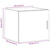 vidaXL Wandschrank Wei&szlig; 45x42,5x40 cm Holzwerkstoff
