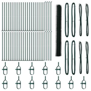 vidaXL Zaunpfosten Gr&uuml;n